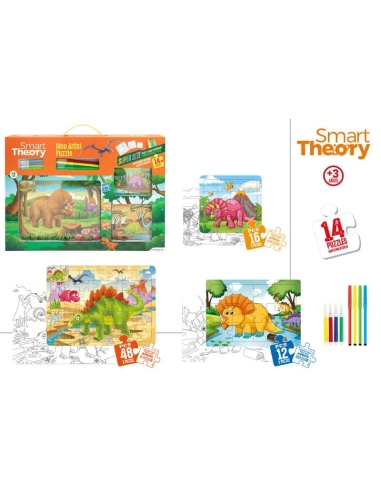 PUZZLE DINOSAURIO PARA PINTAR (A)