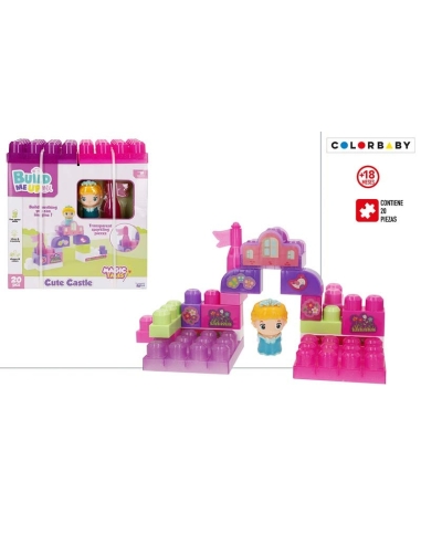 SET BLOQUES CASTILLO BUILD ME UP 20 PIEZAS (A)