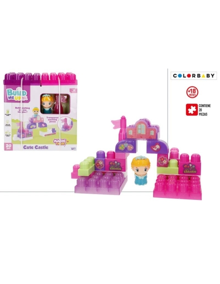 SET BLOQUES CASTILLO BUILD ME UP 20 PIEZAS (A)