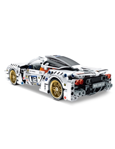 SET CONSTRUCCION 437 PZS COCHE RACING PULL BACK (A)