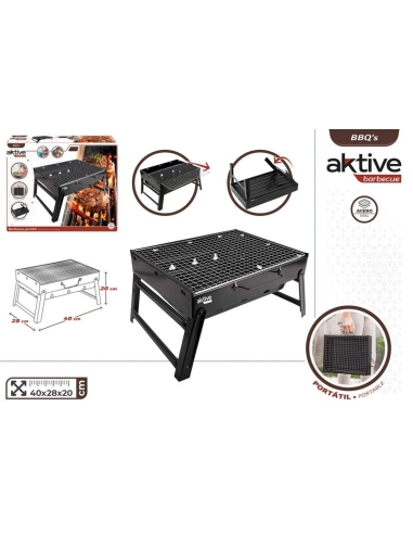 BARBACOA CARBON ACERO PORTATIL AKTIVE