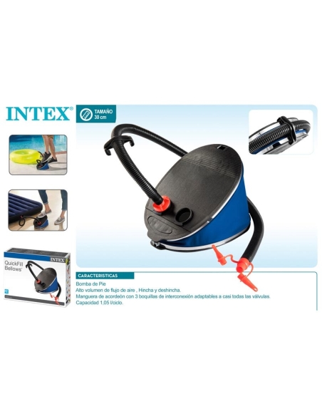 BOMBA DE PIE GRANDE 30CM INTEX