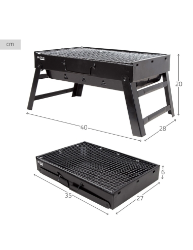 BARBACOA CARBON ACERO PORTATIL AKTIVE