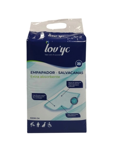 EMPAPADORES INCONTINENCIA 60X90CM 20UD LOV'YC