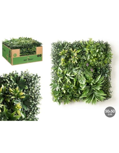 HOJA MORADA AMARILLA VERTICAL 50X50CM (A)