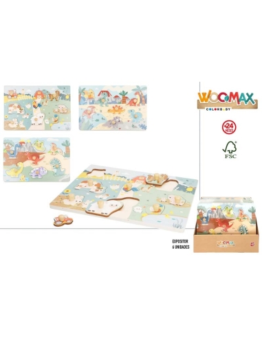 PUZZLE MADERA DINOSAURIO WOOMAX  (A)