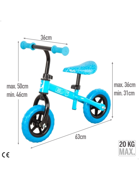 BICICLETA SIN PEDALES AZUL (A)