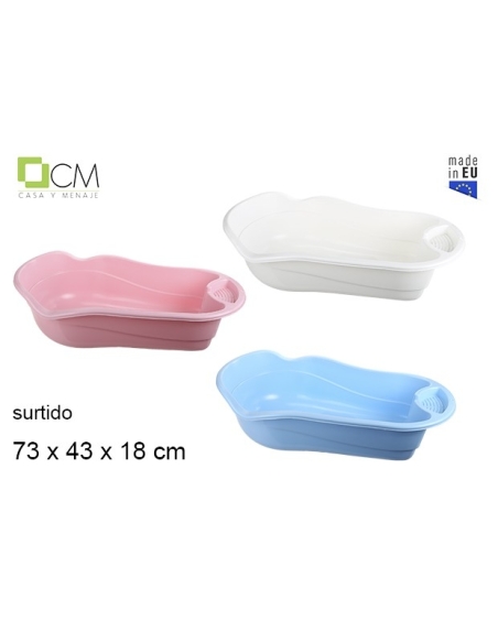 BAÑERA BEBE COLORES SURT. PASTEL BEBE