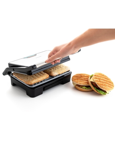 GRILL DOBLE PLACA PANINI GRILL 850W DCOOK