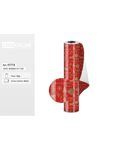 PAPEL REGALO BOBINA DE 62CM SURT