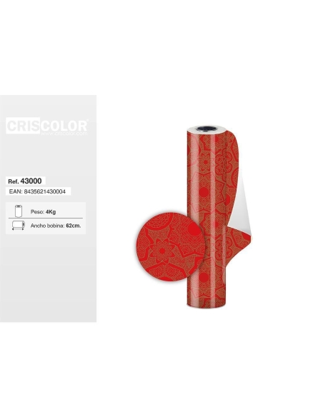 PAPEL REGALO BOBINA DE 62CM SURT