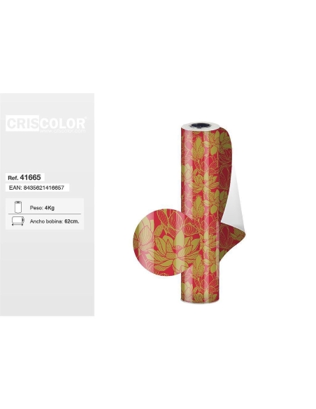 PAPEL REGALO BOBINA DE 62CM SURT