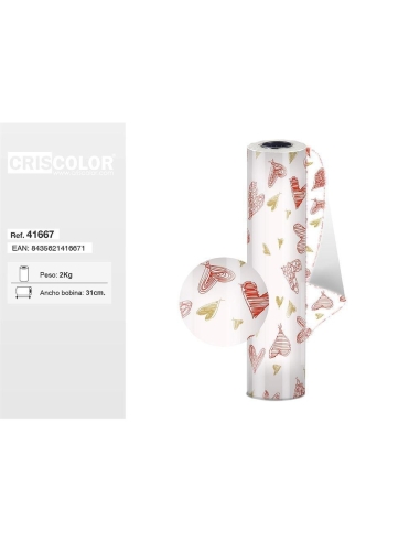 PAPEL REGALO BOBINA DE 62CM SURT