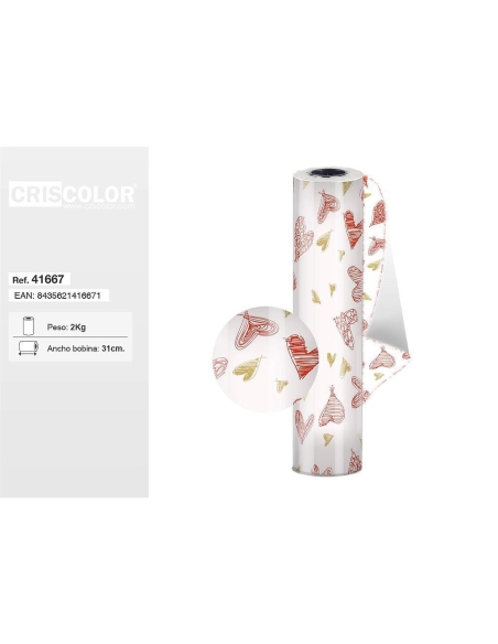 PAPEL REGALO BOBINA DE 62CM SURT