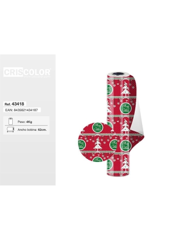 PAPEL REGALO BOBINA DE 62CM SURT